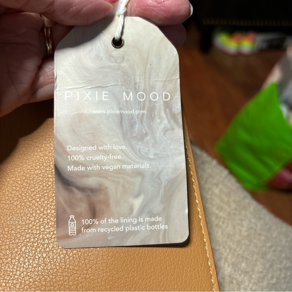 Pixie Mood Alicia Mini Tote Vegan Leather in Shade Honey 10”x11”.  NWT! - Picture 5 of 9